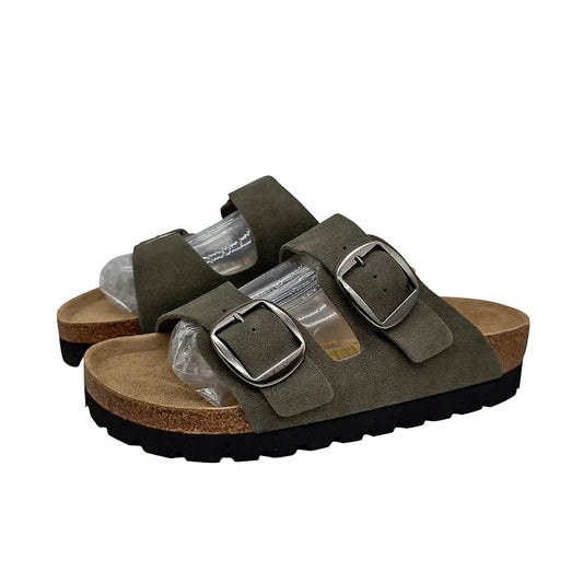 Dual Buckle Cork Slides