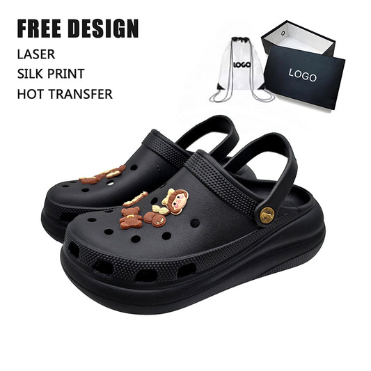 Cartoon Charm Platform Clog