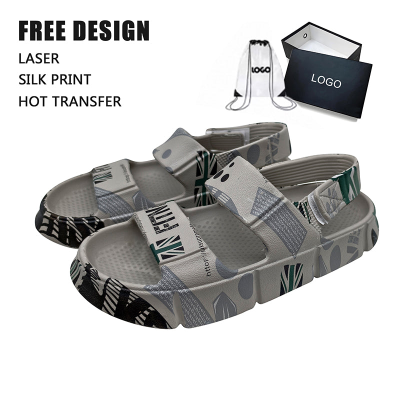 Geo Print Back Strap Slide