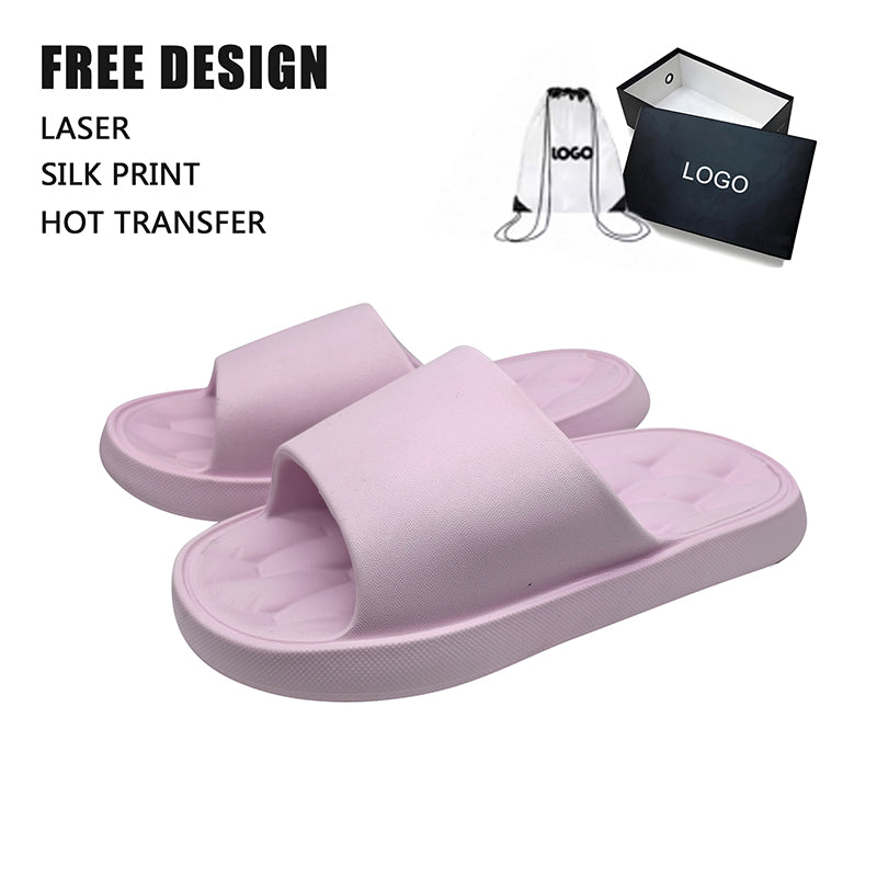Cloud Embossed Insole Pink Slide