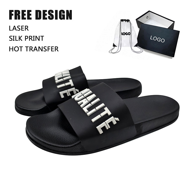 Raised French Word Slipper