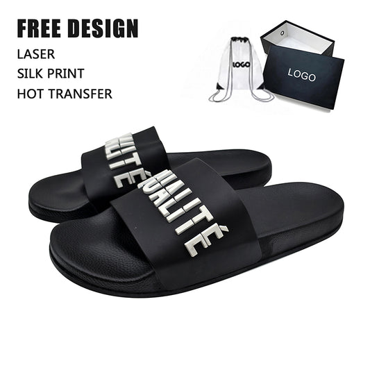 Raised French Word Slipper