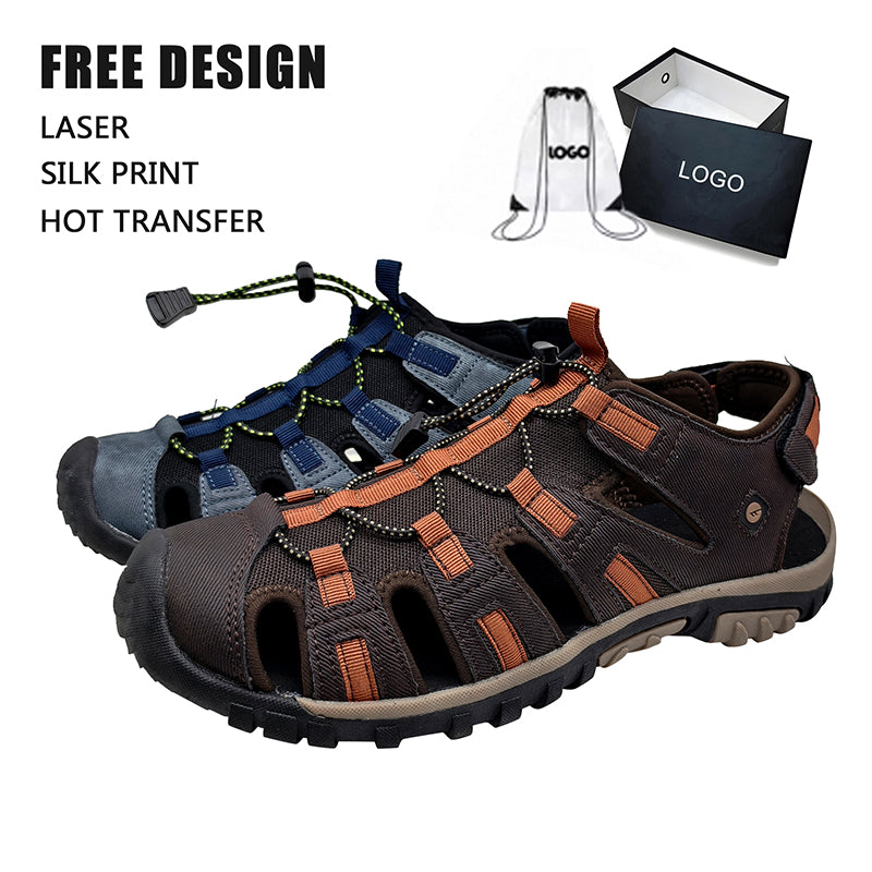 Quick Drawstring Closed Toe Hiking Sandal