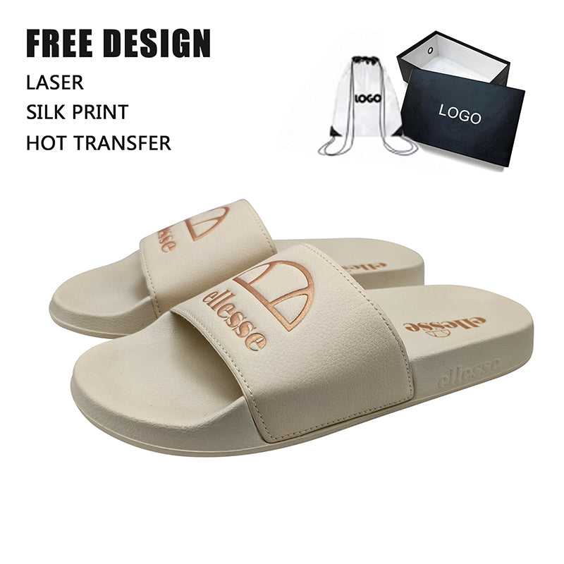 Foil Logo Slide Sandals