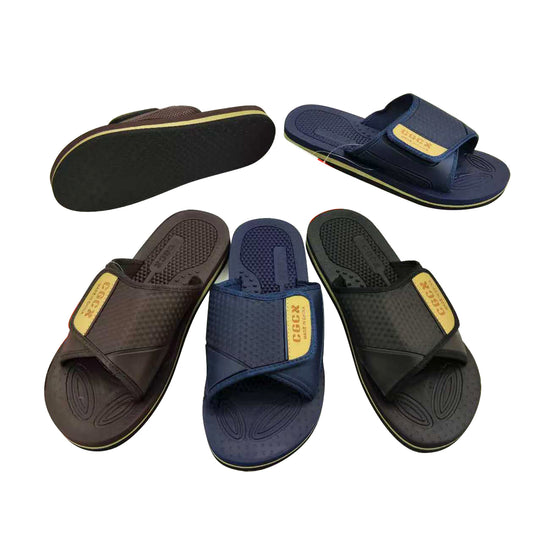 Label Patch Single Strap Men EVA Slides