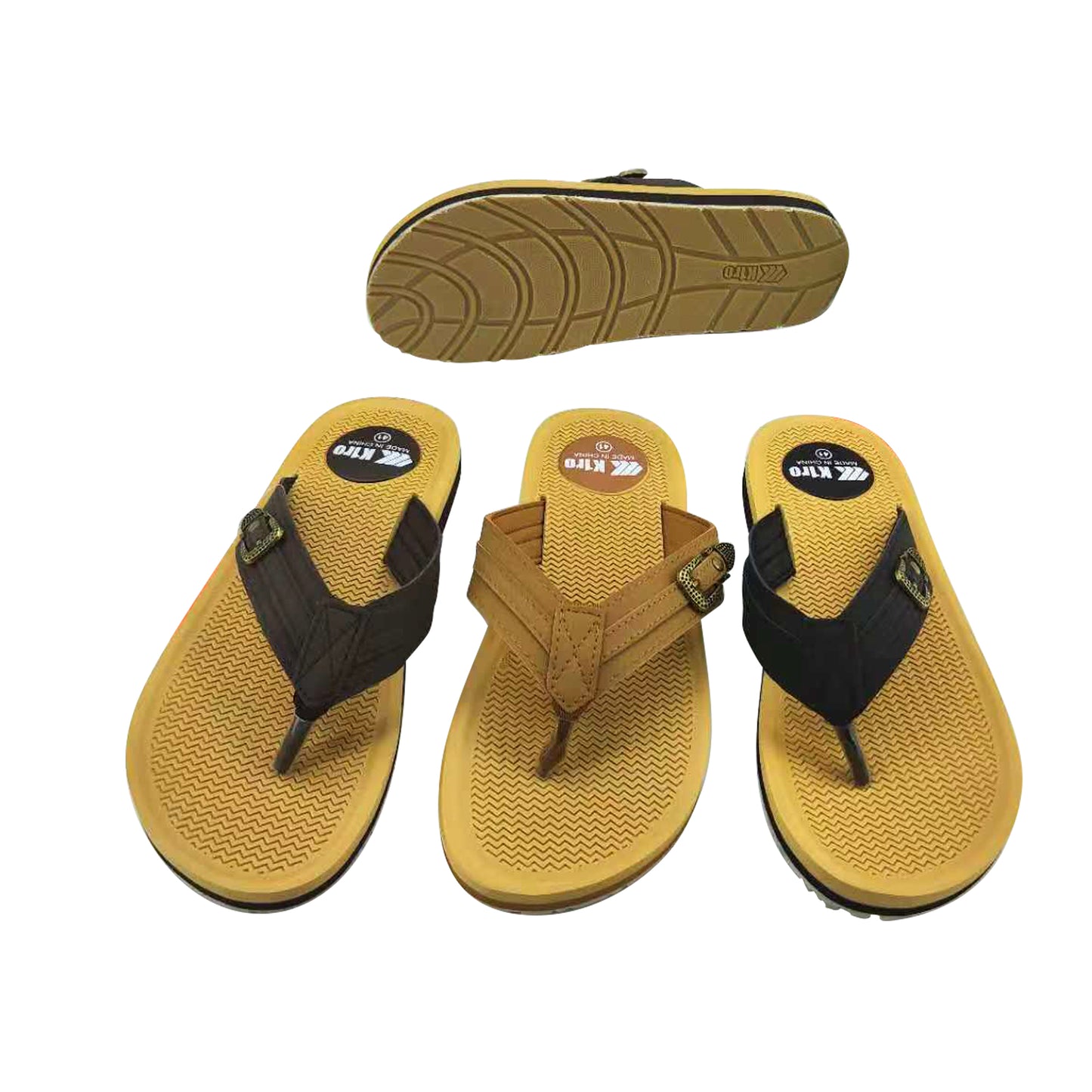 Buckle Men Flip Flops