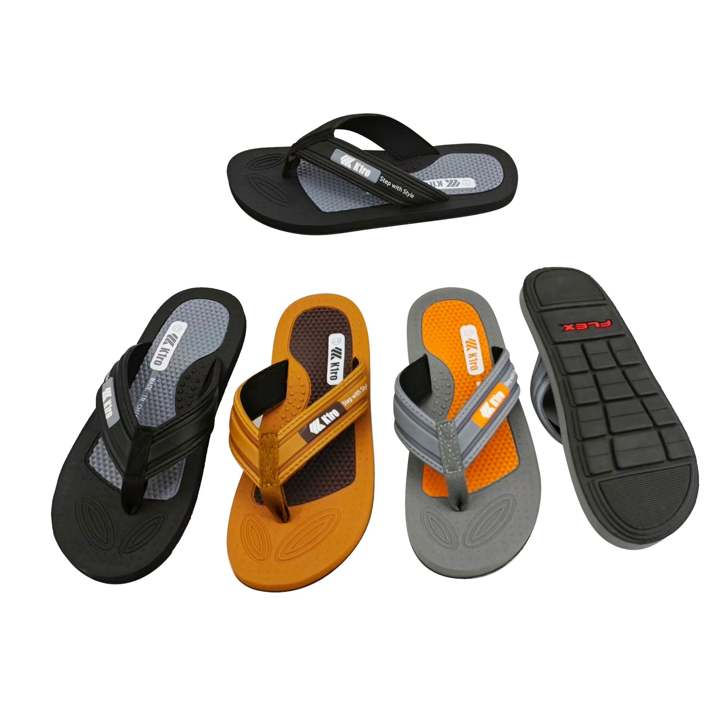 Two-Tone Men Flip Flops