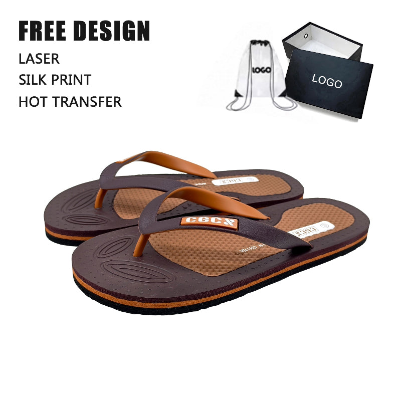 Two Tone Thong Sandals