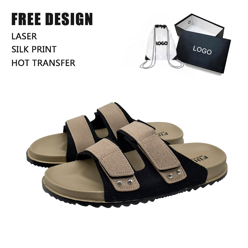 Rivet Suede Men Slides