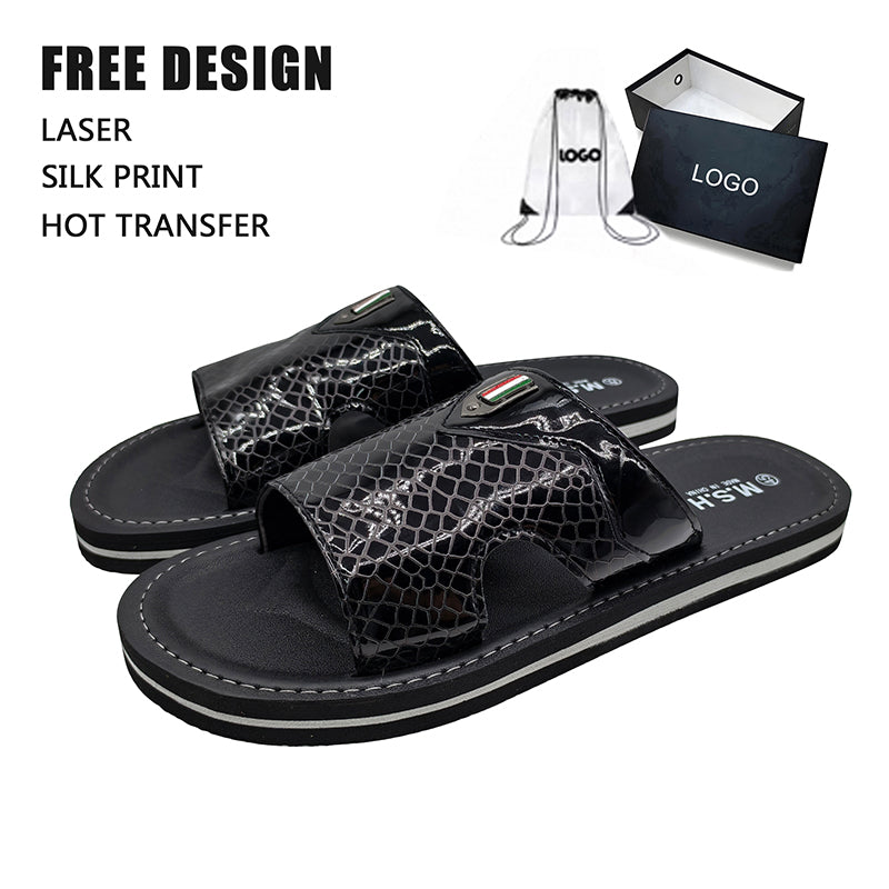 Crocodile Pattern Slide Sandals Bulk