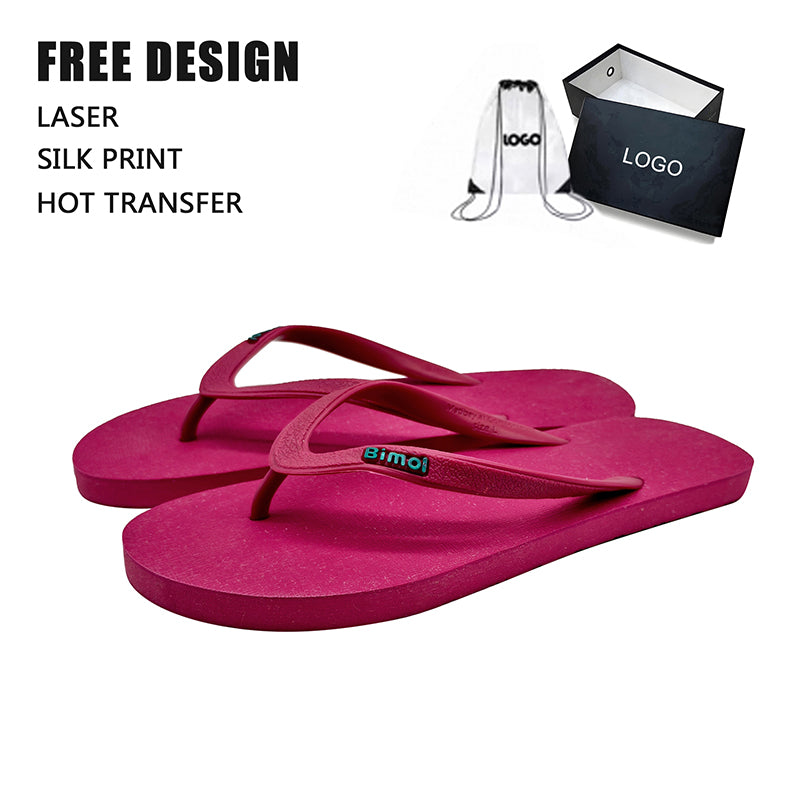 Magenta Matte EVA Flip Flops Bulk