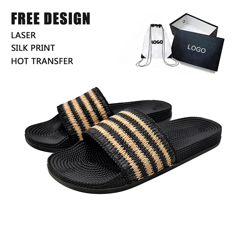 Woven Texture Slide Sandals Bulk