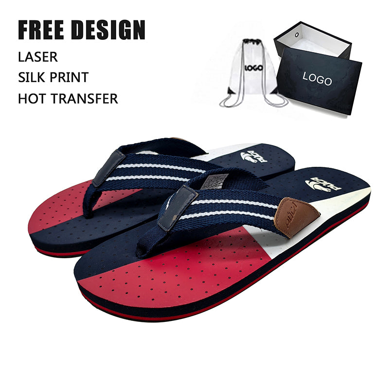 Color Block Flip Flops
