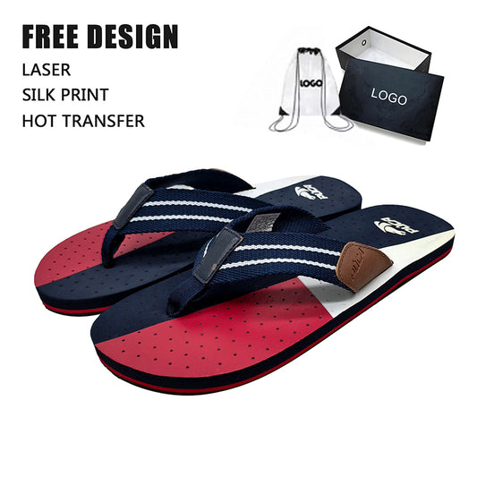 Color Block Flip Flops