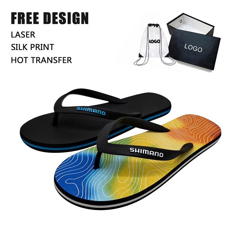 Gradient Print Flip Flops