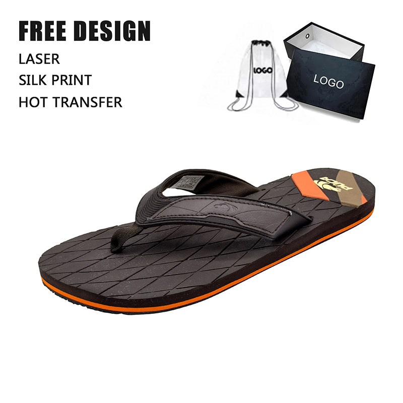 Diamond Embossed Flip Flops