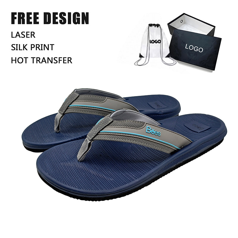 Mesh Stripe Men Flip Flops