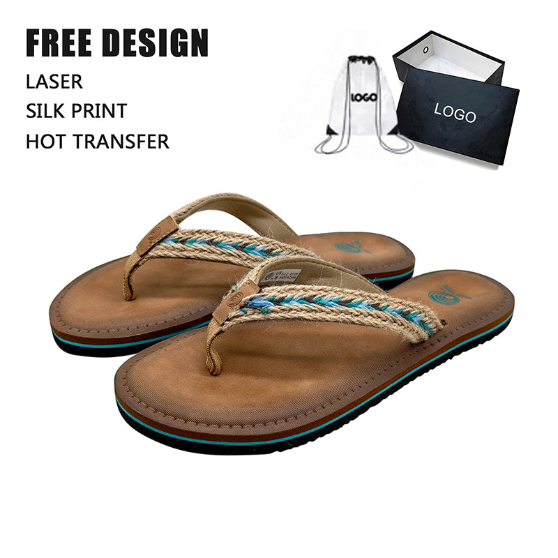 Woven Jute Strap Beach Sandals
