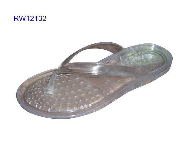 Clear PVC Women's Beach Massage Flip Flops Wholesale