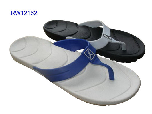 Men's Two-Tone Logo Flip Flops