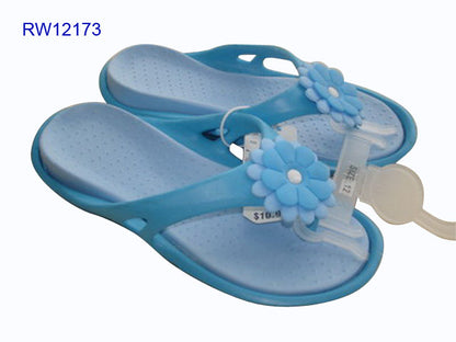 Wholesale Customizable Flower Decorated Flip Flops