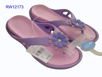 Wholesale Customizable Flower Decorated Flip Flops