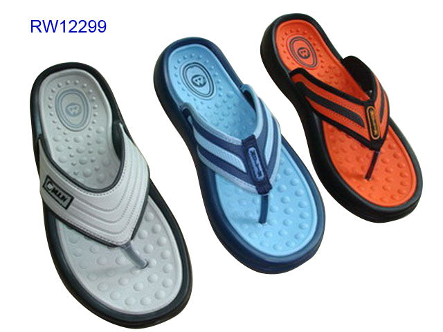 Multi-Color Massage Sole Men's Flip Flops