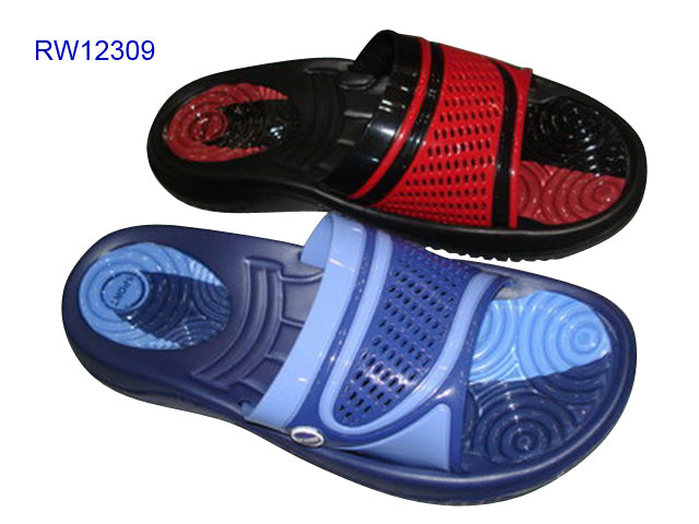 Massage Sole Dual-Color One-Band Slippers