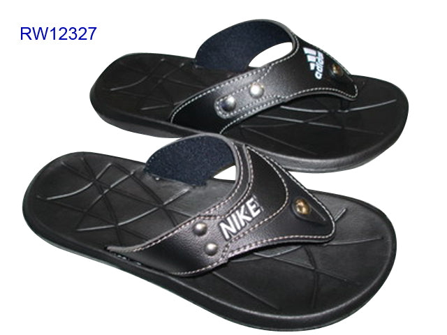 Men's Black Sport Flip Flops Bulk