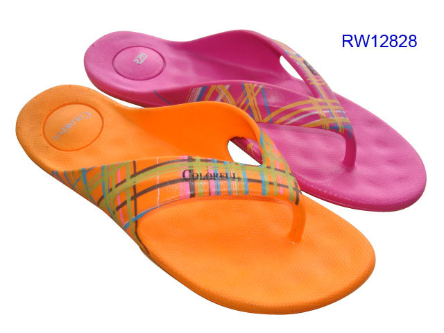 Bright Solid Color Casual EVA Thong Sandals