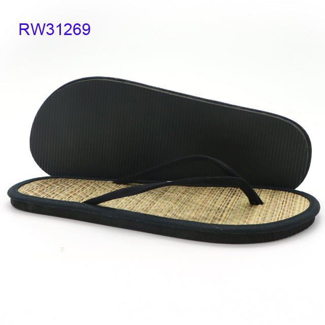 Natural Straw Flip Flops OEM Available
