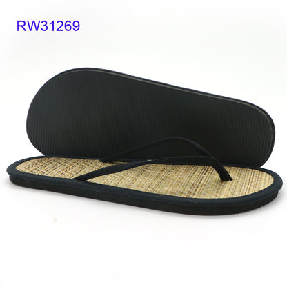 Natural Straw Flip Flops OEM Available