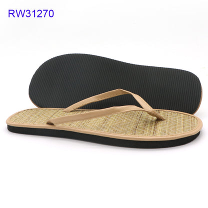 Breathable Straw Flip Flops Custom OEM Available