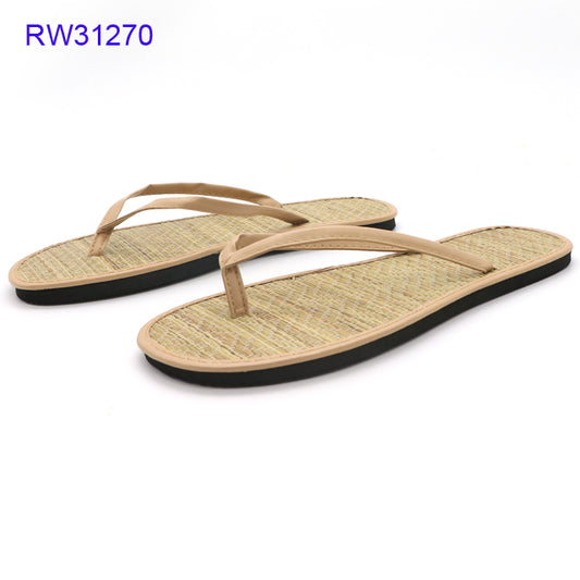 Breathable Straw Flip Flops Custom OEM Available