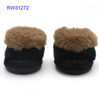Wholesale Custom Pom Pom Fluffy Indoor Furry Slippers