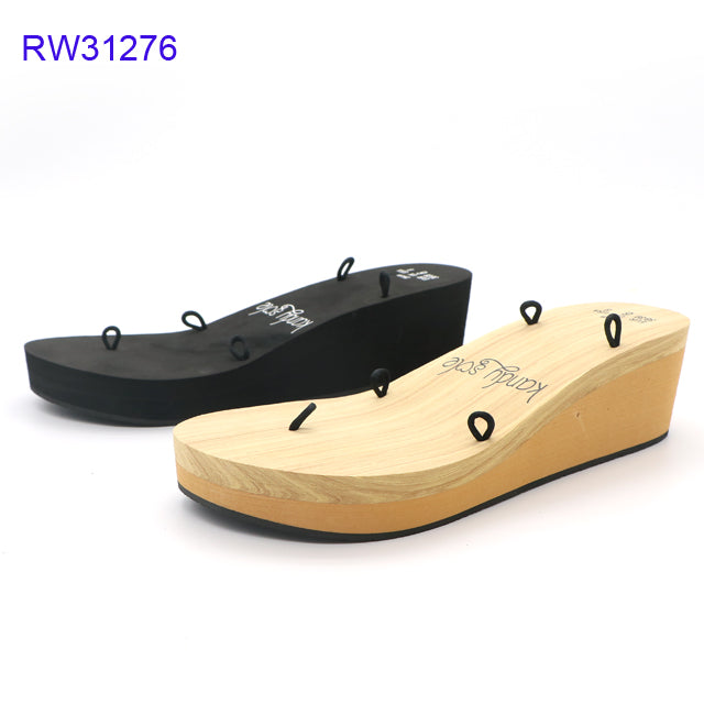 Wholesale Customizable Women Wedge Flip Flops