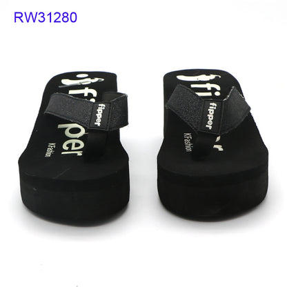 Letter Printed Wedge Slippers Factory Supply